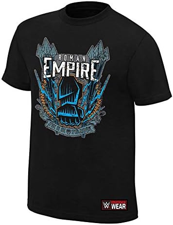 Nsevr WWE Roman Reigns Spare No One, Spear Everyone T-Shirt,Black,X-Large