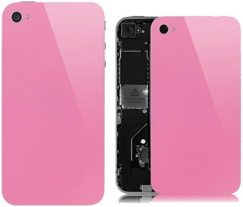 iPhone 4 GSM Custom Back Cover Housing Replacement - Battery Door for AT&amp;T / T-Mobile (De-Badged - Pink)