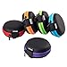 Earbud Cases, SUNGUY [5-Pack] Small Round Pocket Earbud Travel Carrying Case for Smartphone Earphone Headset Storage Bags Hard EVA Headphone Box 5 Colors