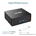 Mini PC, Update 8GB/128GB MSATA SSD Windows 10 64-bit Intel Celeron J4205 (up to 2.5GHz), 4K @60HZ/Dual HDMI/SATA/MSATA/TF Card/1000Mbps LAN/Dual WiFi/BT 4.0, Mini Computer Desktopthumb 2