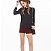 FAPIZI ♥ Women Blouse Women Summer Fold Casual Chiffon Long Sleeve Shirt Tops Blouse (L, Black)