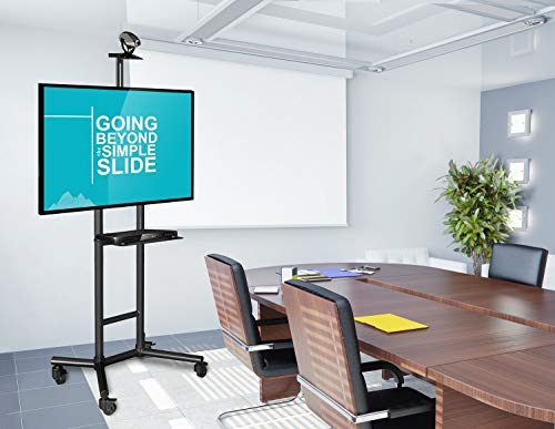 image for Atlantic Mobile TV-Cart/ Video Conferencing - with Shelf, for 32 Inch 