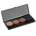 Weksi 4 Colors Pro Eyebrow Cake Powder Eye Brow Palette Makeup Shading Kit with Brush Mirror Set