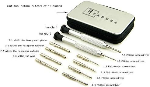 Fabura Clocks Glasses Watches Repairs Tools Screwdriver Sets 12 Pack