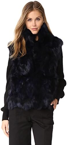 Adrienne Landau Women's Rabbit & Fox Accent Vest