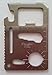 Rayburn Fishing 11 in 1 Wallet Sized Credit Card Knife, 2.68 by 1.78-Inch, Silver