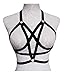 Jelinda Harness Bra Adjustable Cage Cupless Bra Black Body Harness for Women