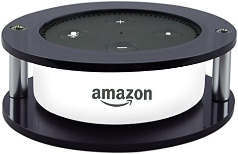 Wall Mount for Echo Dot, Vanle Acrylic Speaker Holder Stand for Amazon Echo Dot (2nd Generation) - Guard Protective accessories (Black)