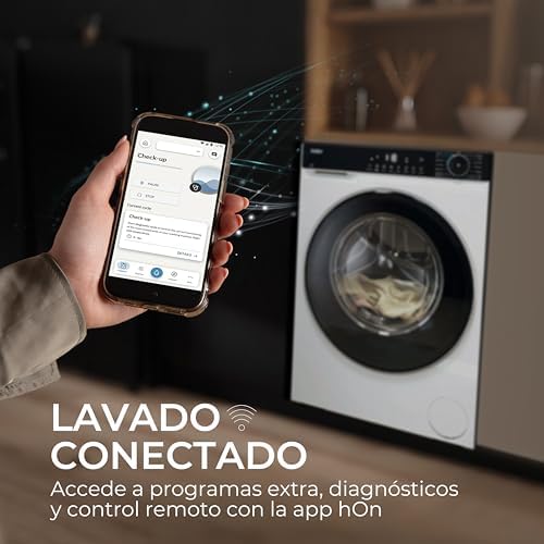 X 5 HWD100-BP16357US Lavadora Secadora, Capacidad 10KG+6KG, Motor Inverter, WIFI, Tecnología Antibacterias, Refresh, Inicio diferido, DetectorKG, 60CM Ancho, 1600 RPM, 16 programas, Blanco