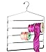 Organize It All 5-Tier Swinging Arm Pant Rack, Silver
