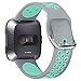 XIMU Sport Bands Compatible with Fitbit Versa/Versa 2 / Versa Lite, Soft Silicone Waterproof Breathable Sport Watch Strap Replacement Wristband Accessories Women Man for Versa Smart Watch