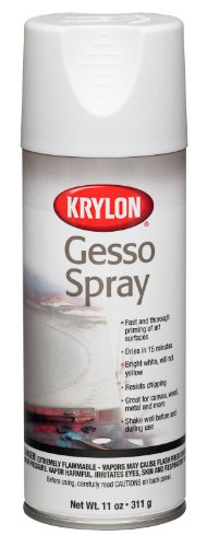 Krylon K07015A07 Gesso Aerosol Spray, 11 Ounce