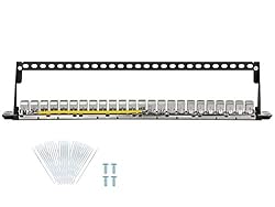 Monoprice Cat6 1U Patch Panel - 19in, with Loaded