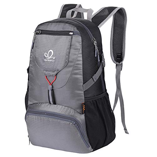 WATERFLY Ultraleicht Faltbarer Rucksack 20L: Klein Wanderrucksack