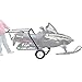Black Ice Snowmobile Dolly Cart, Hoist & Lift with Large Pneumatic Wheels