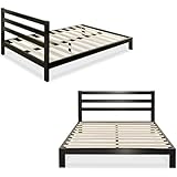 Zinus Modern Studio 10 Inch Platform 2000H Metal Bed Frame/Mattress Foundation with Headboard, Queen