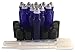 Basic Essential Bottles 12-Piece 10ml Cobalt Blue Glass Roll-on Bottles with 12 Stainless Steel Roller Balls, 12 Black Plastic Caps and 3 3ml Plastic Droppers Set