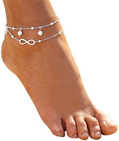 Minimalist Anklet Infinite love Beach Foot Chain with Beautiful Gift Box for Women Girls Jewelry