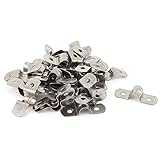 uxcell M8 Two Hole Arch Stainless Steel Pipe Strap Clip Fastener 30pcs