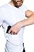 GrayStone Tactical Concealed Carry Men's Gun Holster Shirt V Neck - Concealment Compression Shirt CCW Clothing White X-Large
