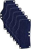 OccuNomix Snap-On Hard Hat Sweatband, Beat the Heat, Blue, 6 Count