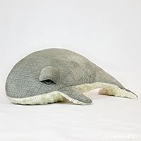 Whale Plush Stuffed Animal, Sea Creature Stuffed Animal, Ocean Life Soft Sculpture, Grey Whale Nursery Decor, Nautical Marine Animal