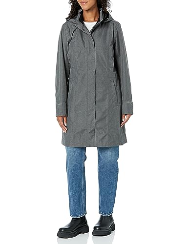 Eddie Bauer Women’s Girl ON The GO Trench, Dark Char HTHR