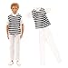 Barwa 3 Sets Doll Clothing Suit Fashion Casual Wear Clothes/outfits for Barbie's Boy Friend Ken Doll