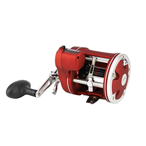 Smdoxi Rotating Fishing Reel - Stainless Steel Brine Ball Bearing Lightweight Smooth Left/Right Interchangeable Pitcher Reel