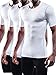 NELEUS Men's 3 Pack Workout Athletic Compression Shirts,White,US L,EU XL