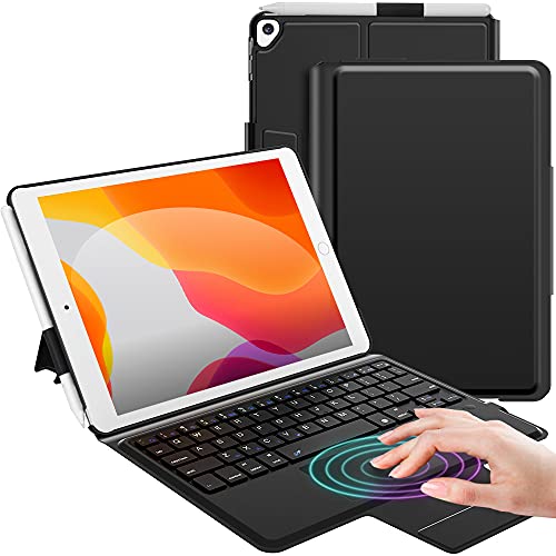 Touchpad Keyboard for iPad 9th Generation, Apple Pencil Holder & Magic