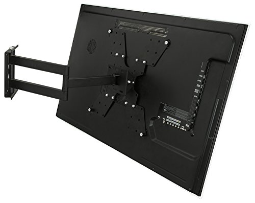 Mount-It! TV Wall Mount Bracket Full Motion for 30 32 35 37 40 45 52 Inch Screen LCD/LED/Plasma 4K Flat Screens, VESA 75x75 to 400x400, 100 Lb Weight Capacity, Black (MI-411L)