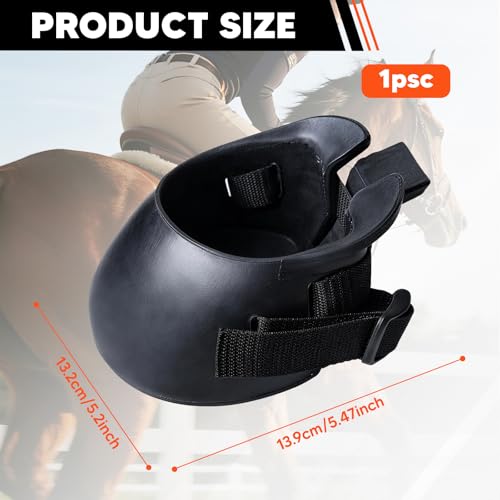 JAYIOLA Botas para pezuñas de Caballo, Protector de pezuñas Duradero de Goma, multifunción, cómoda y Resistente, protección para Caballos para entrenam