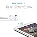 Bluetooth Headphones, INNLIFE V4.1 Wireless Stereo Noise Cancelling Sports Headset with Mic for iPhone 6s Samsung Galaxy S7 and Android Smartphones (white)