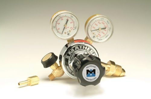 Matheson Single-Stage Brass Regulator, 18L-580, Delivery Pressure 4-100 psig, CGA 580 inlet