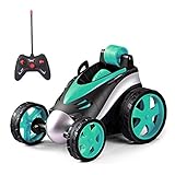 Lakkep Remote Control Car, RC Car 360° Spins & Flips Upright 90° Walking Racing Stunt Car, Anti-Fall & Crash Driving Cars, Car Toys for Kids (Blue)