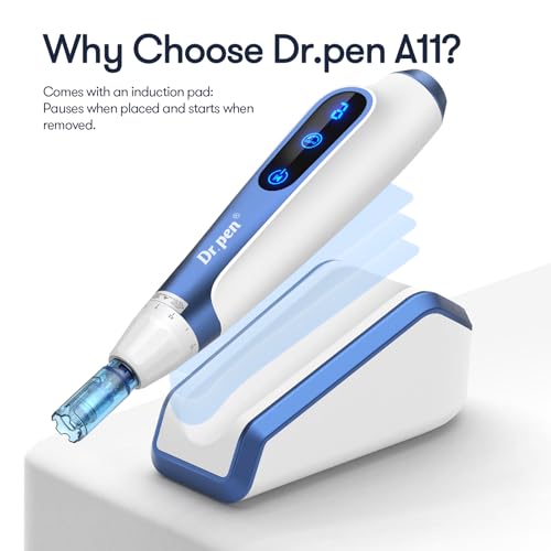 Dr. pen Ultima A11 Micro Needling Pen with Intelligent Sensor Base, Comfortable Wireless Design, Ideal for Beauty Salons & Home
