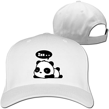 EUNICORN SG Sleeping Panda Ajustable Baseball Cap Cotton White