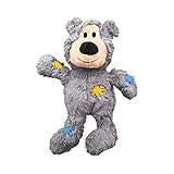 KONG - Wild Knots Bear - Internal Knotted Ropes and Minimal Stuffing for Less Mess - For Medium/Large Dogs (Assorted Colors)