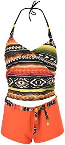 Point Conception Girls Tankini Boyleg Set "Zarape Stripe" (16)