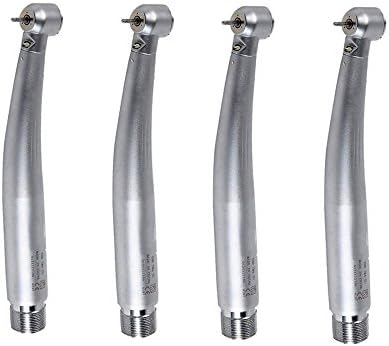 NSKR HPS New High Speed E-generator Fiber Optic LED Hand Tools Push Button 3 Water Spray 2 Hole (4 Pack)