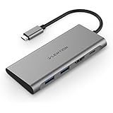 LENTION USB-C Digital AV Multiport Adapter with 4K HDMI, 2-Port USB 3.0, Type C Charging Hub for 2016 2017 MacBook Pro 13 15, MacBook 12, Dell XPS, More (Space Gray)