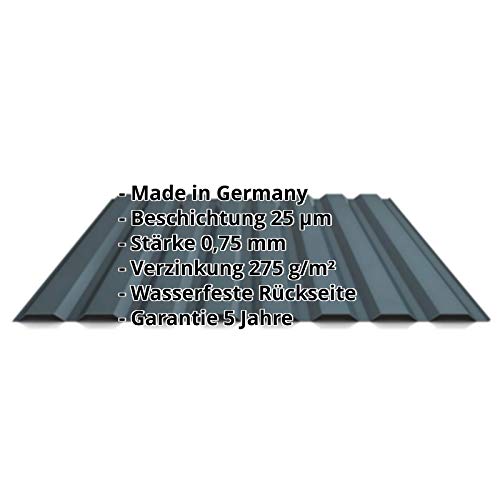 Trapezblech | Profilblech | Wandblech | Profil PS20/1100TW | Material Stahl | Stärke 0,75 mm | Beschichtung 25 µm… – Bild 3