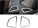 For BMW X5 E70 Front Upper Air Conditioning Outlet Trim Covers Matte Steel 2008-2013