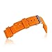 AZLAND Quick Release Silicone Replacement Wrist Watch Bands Straps for Mens Womens Orange 18mm 20mm 22mm