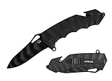 Tactical Folding Knife - HAUS Kodiak EDC Pocket Knife, Faded Tiger Stripe Blade, G10 Scale Handle, 5 Inch Folded