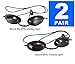 Dermapeel UV Eye Protection Tanning Goggles Eyeshields PDT LED Machine Eye Protection-Pair