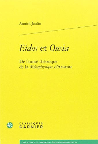 Eidos et ousia