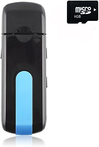 CAMAKT Mini Camera Portable U Disk Hidden Spy Camera Nanny Camera with 8Gb Card