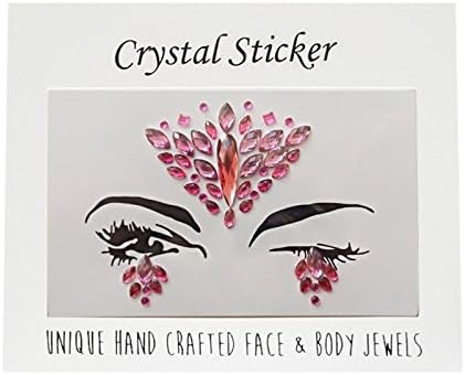 TYESHA 【Face Gems Stickers Jewels Face Makeup Stickers Temporary Tattoo 】Glitter Rhinestone Adhesive Stickers Face|Eyes|Body|Forehead Decorations for Music Festival Rave Party